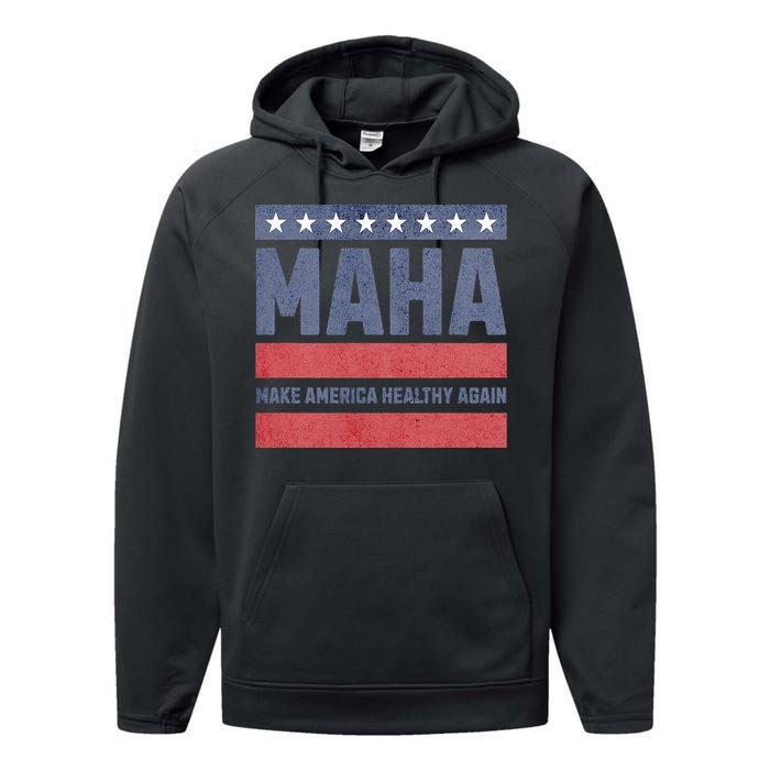 Maha Make America Healthy Again Performance Fleece Hoodie