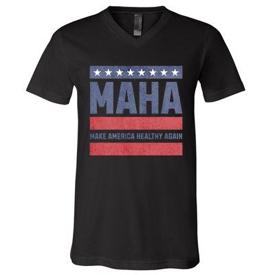 Maha Make America Healthy Again V-Neck T-Shirt