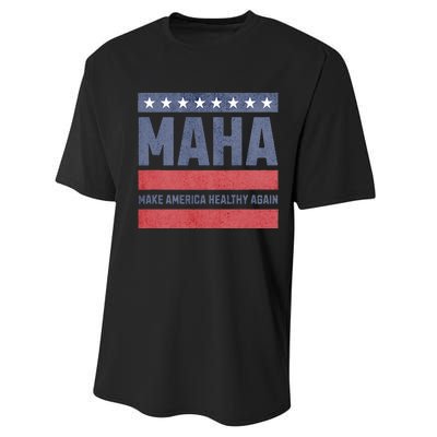 Maha Make America Healthy Again Performance Sprint T-Shirt