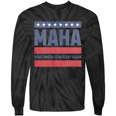 Maha Make America Healthy Again Tie-Dye Long Sleeve Shirt