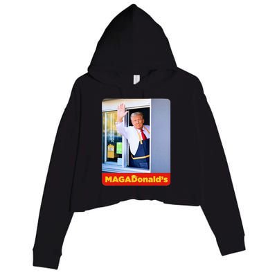 MagadonaldS Crop Fleece Hoodie