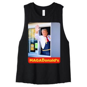 MagadonaldS Women's Racerback Cropped Tank