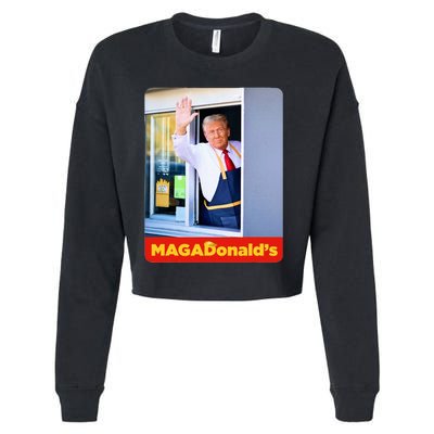 MagadonaldS Cropped Pullover Crew