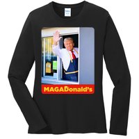 MagadonaldS Ladies Long Sleeve Shirt