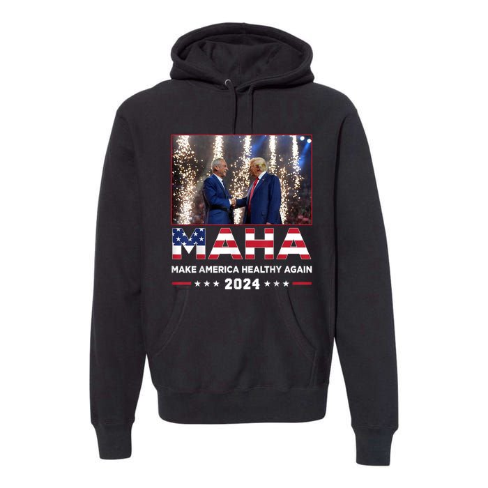 Maha Make America Healthy Again Trump Vance Kennedy 2024 Premium Hoodie