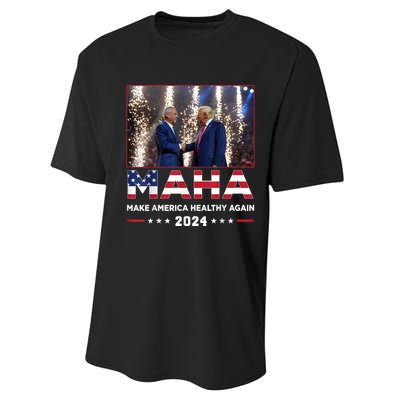 Maha Make America Healthy Again Trump Vance Kennedy 2024 Performance Sprint T-Shirt