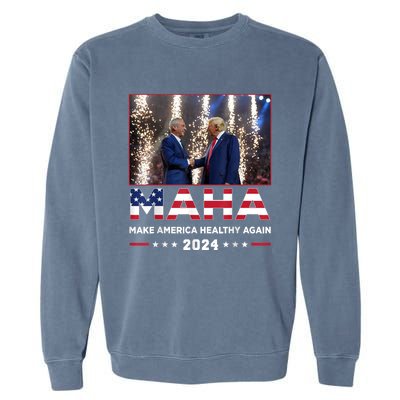 Maha Make America Healthy Again Trump Vance Kennedy 2024 Garment-Dyed Sweatshirt