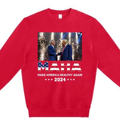 Maha Make America Healthy Again Trump Vance Kennedy 2024 Premium Crewneck Sweatshirt