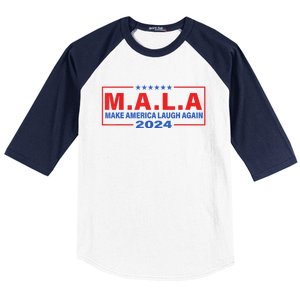 Mala Make America Laugh Again 2024 Baseball Sleeve Shirt