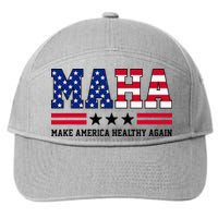 Maha Make America Healthy Again Us Patriotic 7-Panel Snapback Hat