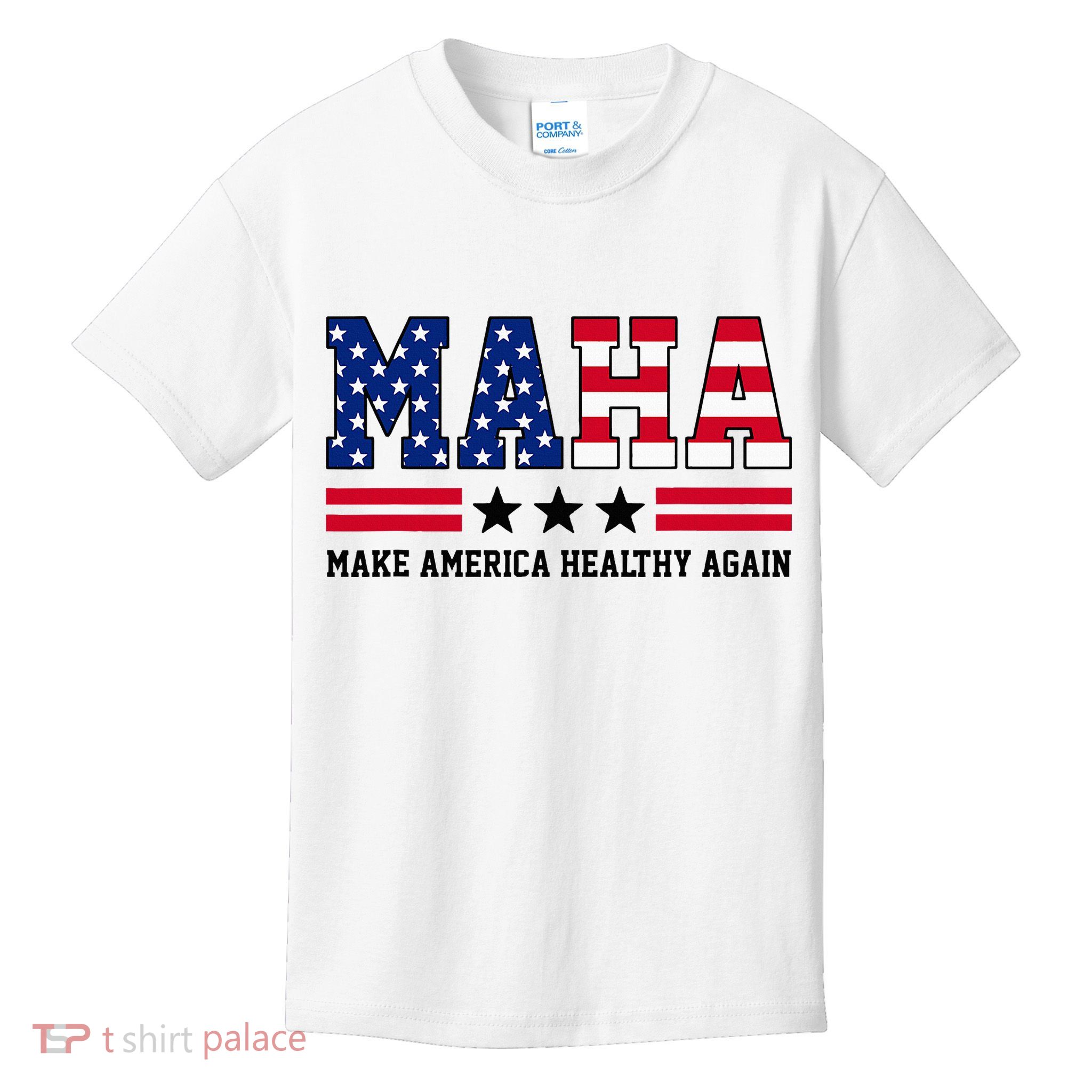 Maha Make America Healthy Again Us Patriotic Kids T-Shirt