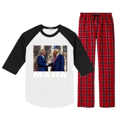 Maha Make America Healthy Again Trump 2024 Raglan Sleeve Pajama Set