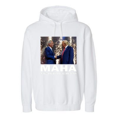 Maha Make America Healthy Again Trump 2024 Garment-Dyed Fleece Hoodie