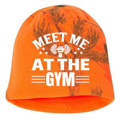 Meet Me At The Gymgift Awesome Fitness Gym Wear Workout Lifting Gift Kati - Camo Knit Beanie