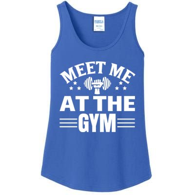 Meet Me At The Gymgift Awesome Fitness Gym Wear Workout Lifting Gift Ladies Essential Tank