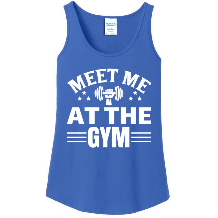 Meet Me At The Gymgift Awesome Fitness Gym Wear Workout Lifting Gift Ladies Essential Tank