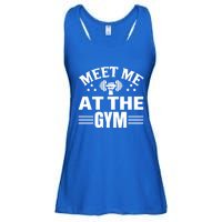 Meet Me At The Gymgift Awesome Fitness Gym Wear Workout Lifting Gift Ladies Essential Flowy Tank