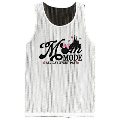 Mom Mode All Day Everyday For Mom Who Loves Diz Nee Mother's Day Mesh Reversible Basketball Jersey Tank