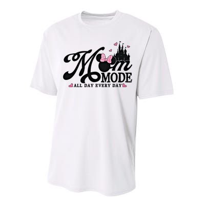 Mom Mode All Day Everyday For Mom Who Loves Diz Nee Mother's Day Performance Sprint T-Shirt