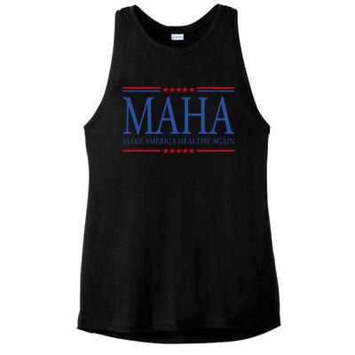 Maha Make America Healthy Ladies PosiCharge Tri-Blend Wicking Tank