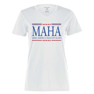 Maha Make America Healthy Women's Momentum V-Neck T-Shirt