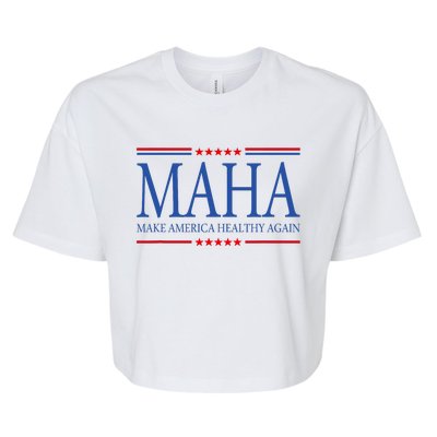 Maha Make America Healthy Bella+Canvas Jersey Crop Tee