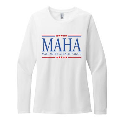 Maha Make America Healthy Womens CVC Long Sleeve Shirt