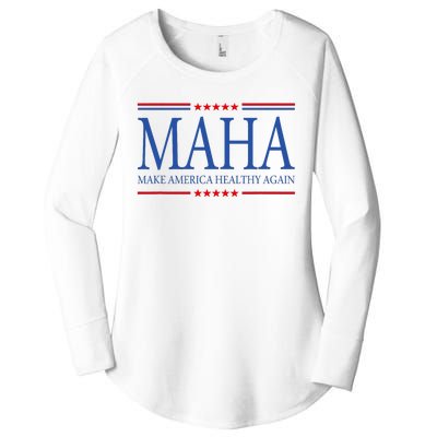 Maha Make America Healthy Women's Perfect Tri Tunic Long Sleeve Shirt