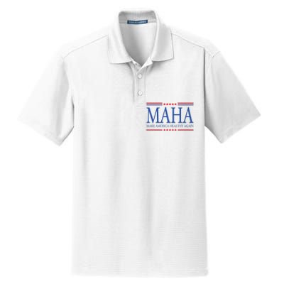 Maha Make America Healthy Dry Zone Grid Polo