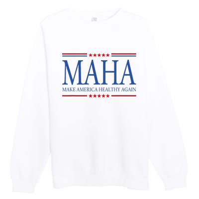 Maha Make America Healthy Premium Crewneck Sweatshirt