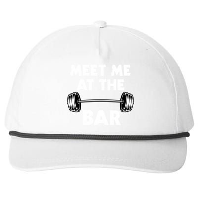 Meet Me At The Bar Gym Gift Snapback Five-Panel Rope Hat