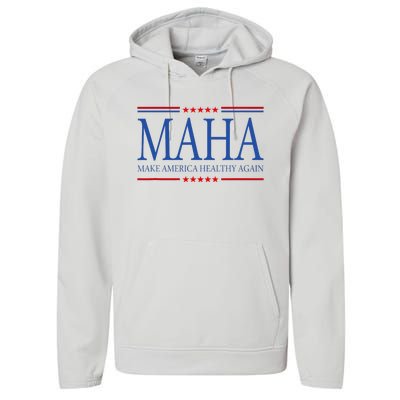 Maha Make America Healthy Again Us Performance Fleece Hoodie