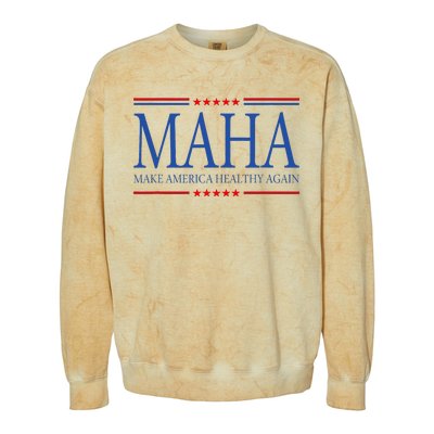 Maha Make America Healthy Again Us Colorblast Crewneck Sweatshirt