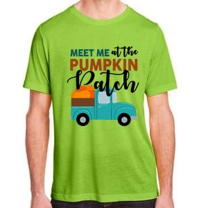 Meet Me At The Pumpkin Patch Retro Truck Halloween Cute Gift Adult ChromaSoft Performance T-Shirt