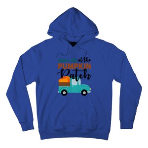 Meet Me At The Pumpkin Patch Retro Truck Halloween Cute Gift Hoodie