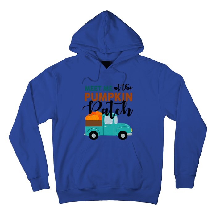 Meet Me At The Pumpkin Patch Retro Truck Halloween Cute Gift Hoodie