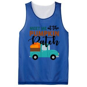 Meet Me At The Pumpkin Patch Retro Truck Halloween Cute Gift Mesh Reversible Basketball Jersey Tank