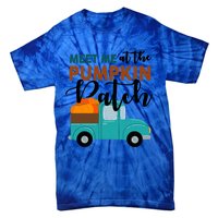 Meet Me At The Pumpkin Patch Retro Truck Halloween Cute Gift Tie-Dye T-Shirt