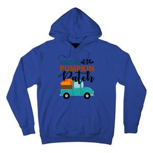 Meet Me At The Pumpkin Patch Retro Truck Halloween Cute Gift Tall Hoodie