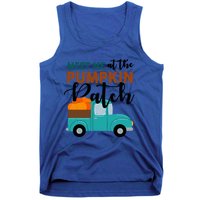 Meet Me At The Pumpkin Patch Retro Truck Halloween Cute Gift Tank Top