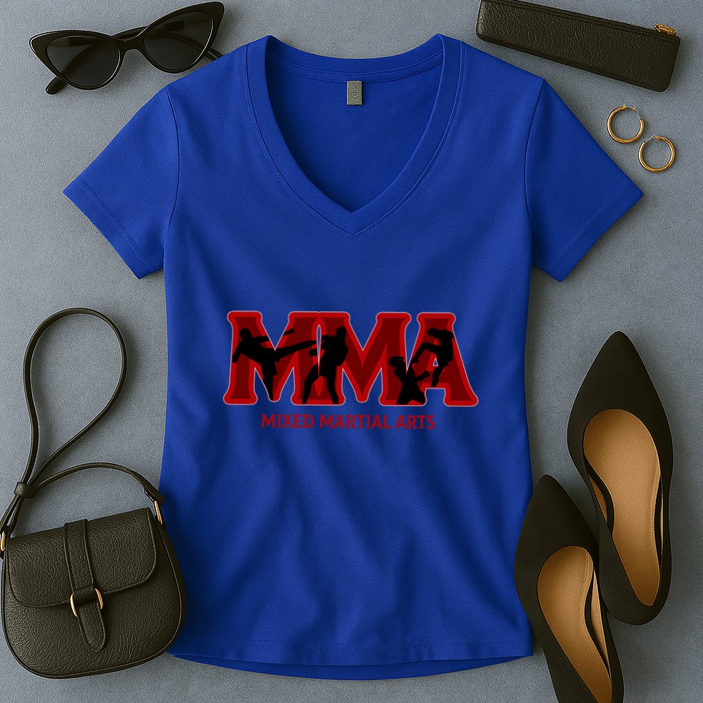 Mixed Martial Arts Mma Sports Gift Funny Gift Women's V-Neck T-Shirt