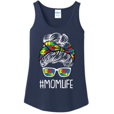 Momlife Mothersday Autism Awareness Mama Mommy Momma Ladies Essential Tank