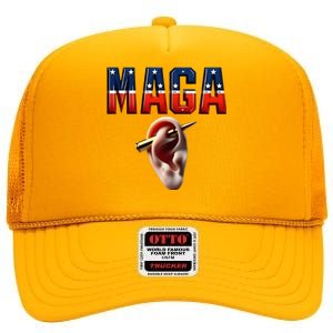 Maga High Crown Mesh Back Trucker Hat