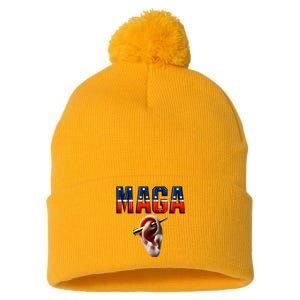 Maga Pom Pom 12in Knit Beanie