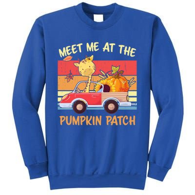 Meet Me At The Pumpkin Patch Thanksgiving Halloween Truck Gift Sweatshirt