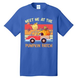 Meet Me At The Pumpkin Patch Thanksgiving Halloween Truck Gift Tall T-Shirt