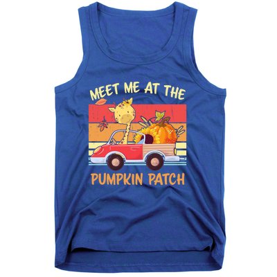 Meet Me At The Pumpkin Patch Thanksgiving Halloween Truck Gift Tank Top