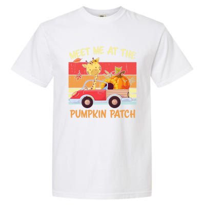 Meet Me At The Pumpkin Patch Thanksgiving Halloween Truck Gift Garment-Dyed Heavyweight T-Shirt