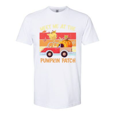 Meet Me At The Pumpkin Patch Thanksgiving Halloween Truck Gift Softstyle® CVC T-Shirt