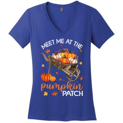 Meet Me At The Pumpkin Patch Gift Women's V-Neck T-Shirt